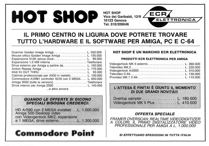 ECR Elettronica Videogenlock A/2000 - Zeitgen&ouml;ssische Werbung - Datum: 1990-12, Herkunft: IT