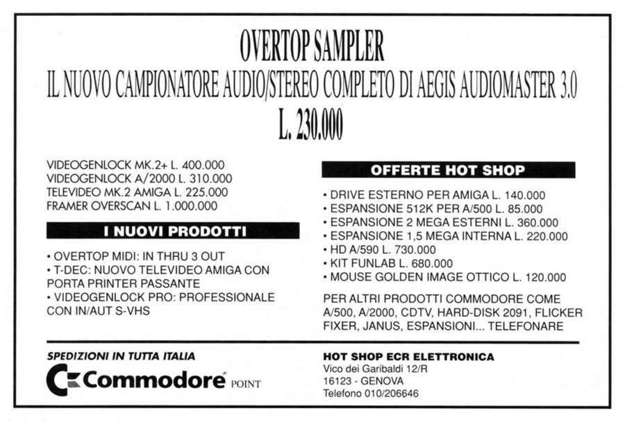 ECR Elettronica 1.5 Meg Expansion - Zeitgen&ouml;ssische Werbung - Datum: 1991-09, Herkunft: IT