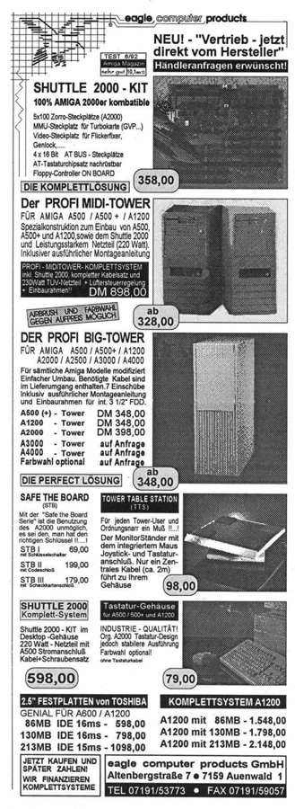 Eagle Computer Products Profi Tower - Zeitgen&ouml;ssische Werbung - Datum: 1993-02, Herkunft: DE