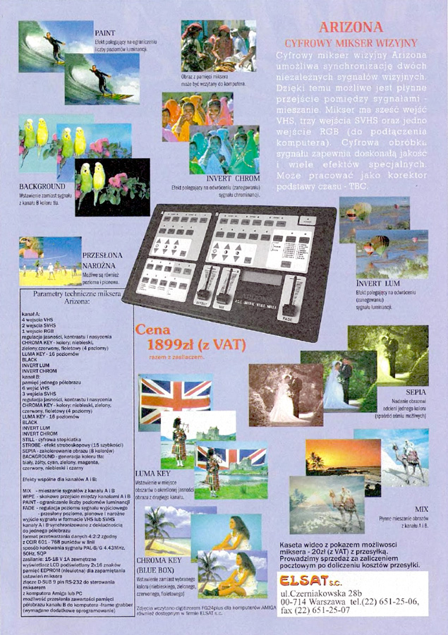 Elsat Arizona - Vintage Advert - Date: 1996-09, Origin: PL