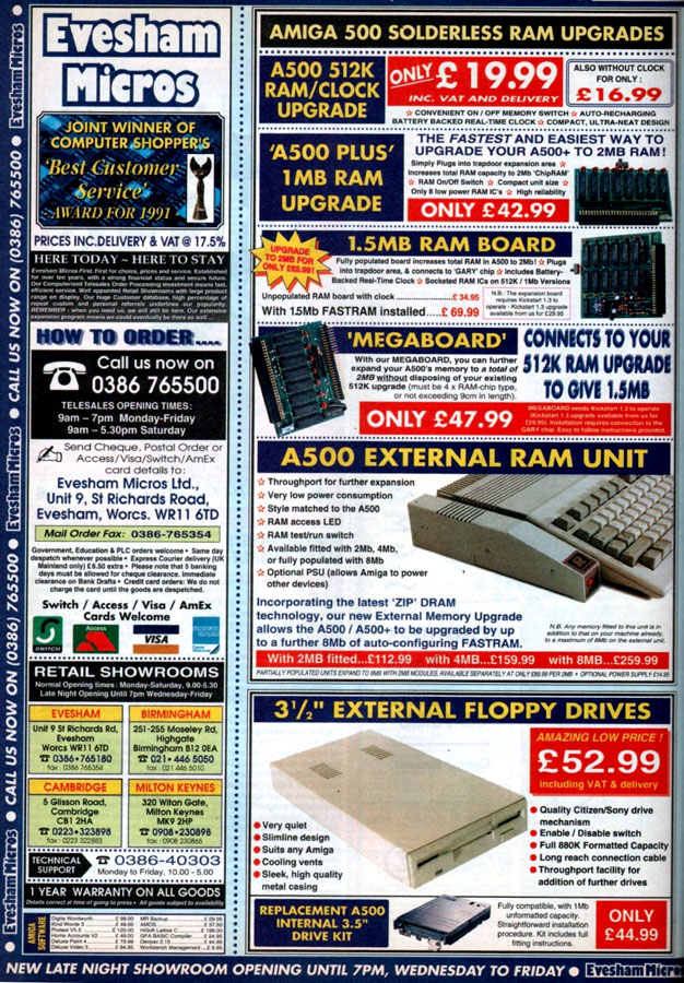 Evesham Micros Reference RAM - Vintage Advert - Date: 1995-02, Origin: UK