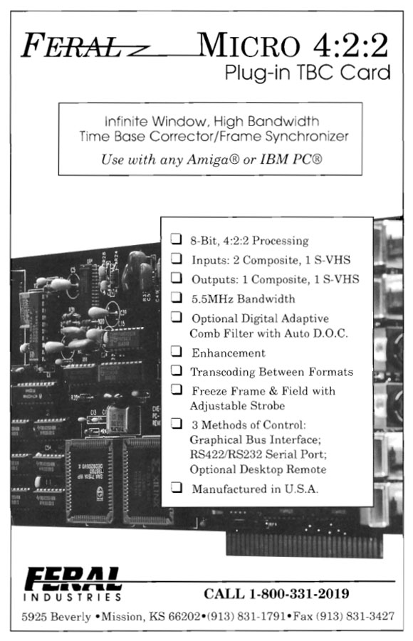 Feral Industries Micro 4:2:2 - Zeitgenössische Werbung - Datum: 1993-02, Herkunft: US