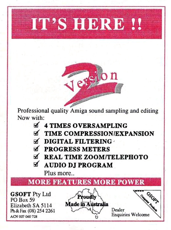 GSoft Audio Engineer Plus / Audio Imager - Vintage Advert - Date: 1991-11, Origin: AU