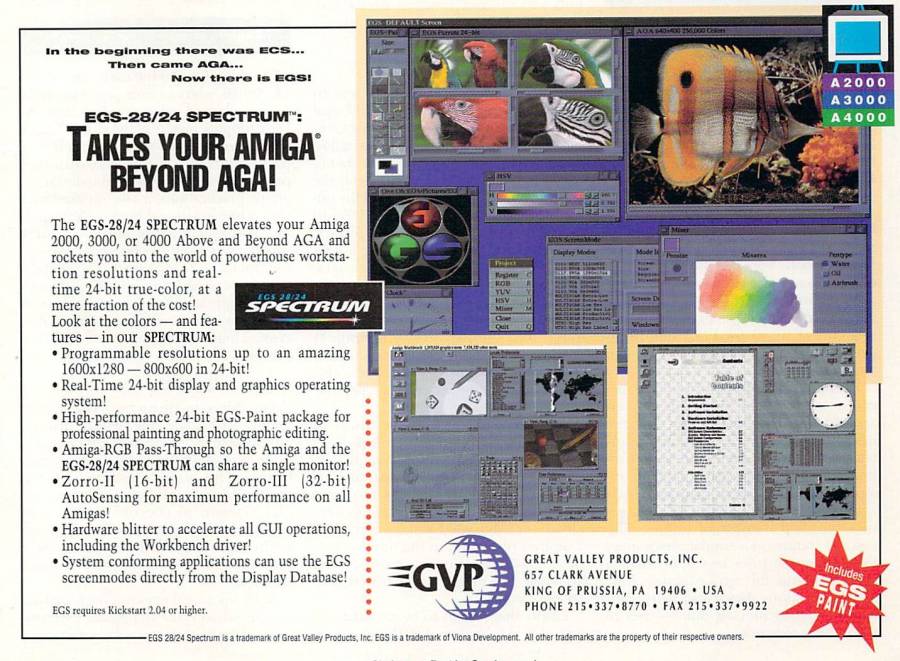 Great Valley Products EGS 28/24 Spectrum - Zeitgenössische Werbung - Datum: 1993-10, Herkunft: US