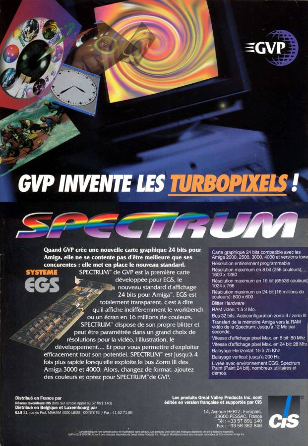 Great Valley Products EGS 28/24 Spectrum - Vintage Advert - Date: 1993-11, Origin: FR