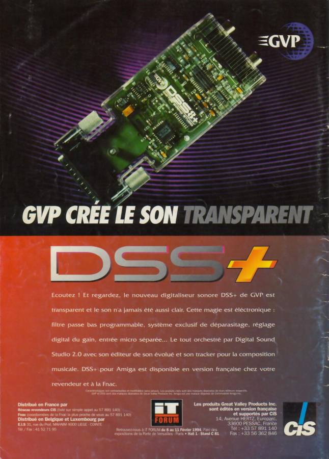 Great Valley Products DSS8+ - Zeitgenössische Werbung - Datum: 1994-02, Herkunft: FR