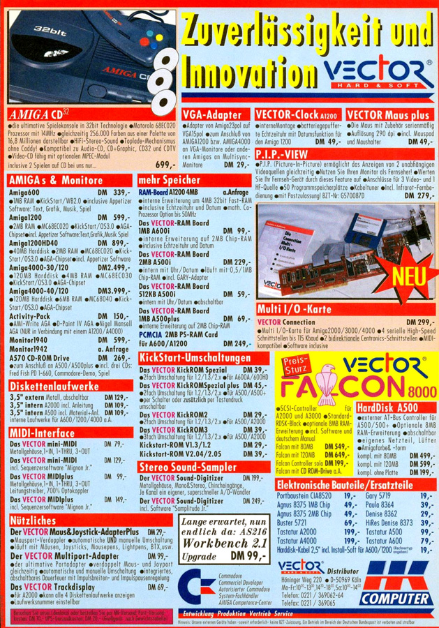 HK-Computer Vector Connection - Vintage Advert - Date: 1994-01, Origin: DE