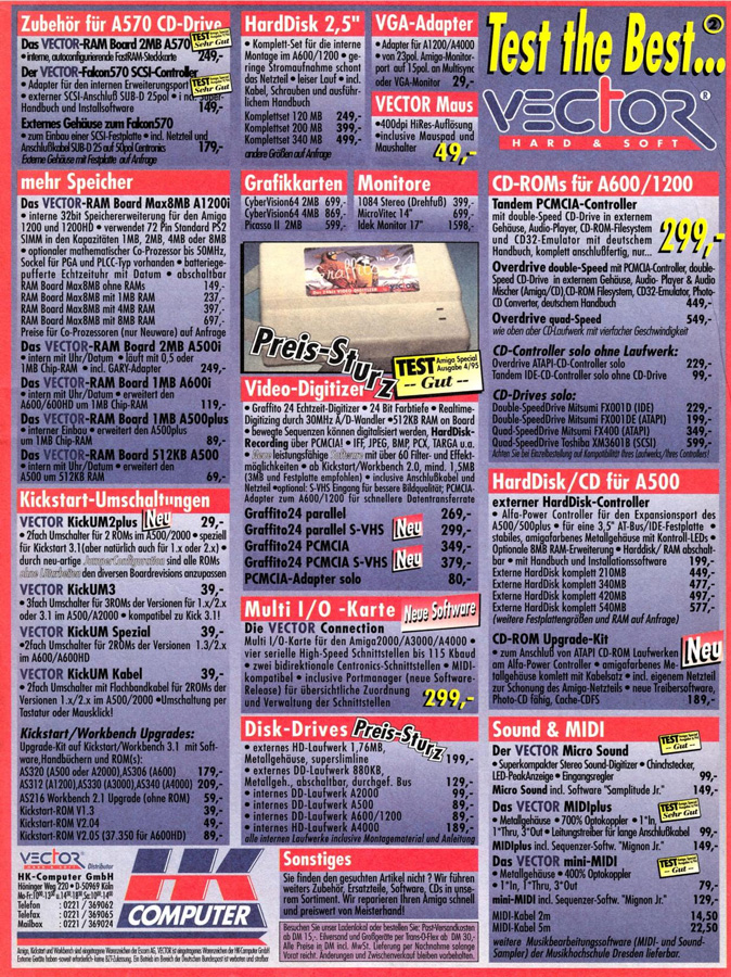 HK-Computer Graffito 24 - Zeitgen&ouml;ssische Werbung - Datum: 1995-10, Herkunft: DE