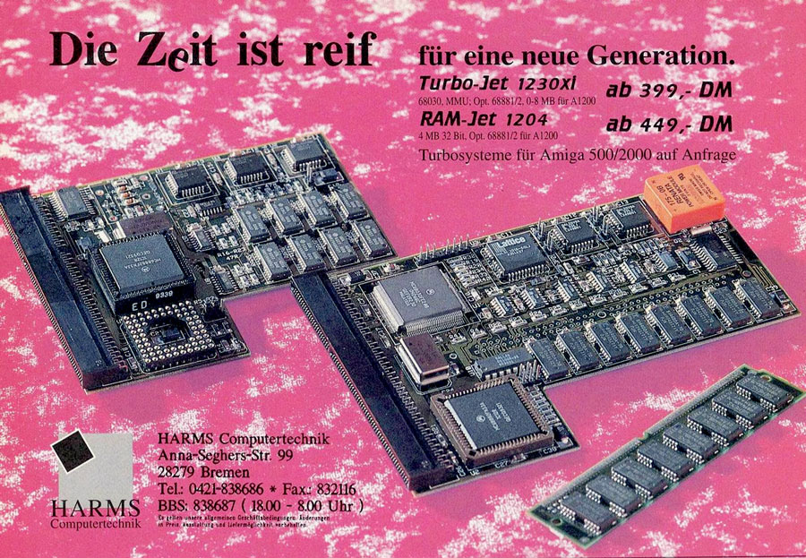 Harms Computertechnik RAM Jet 1204 - Vintage Advert - Date: 1994-06, Origin: DE