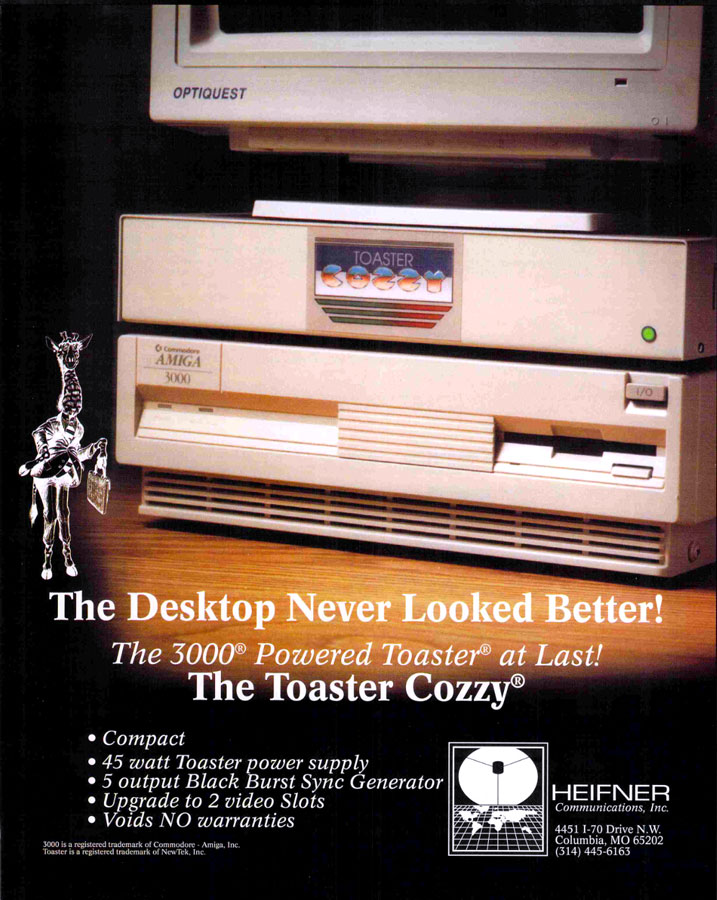 Heifner Communications Toaster Cozzy - Vintage Advert - Date: 1993-02, Origin: US