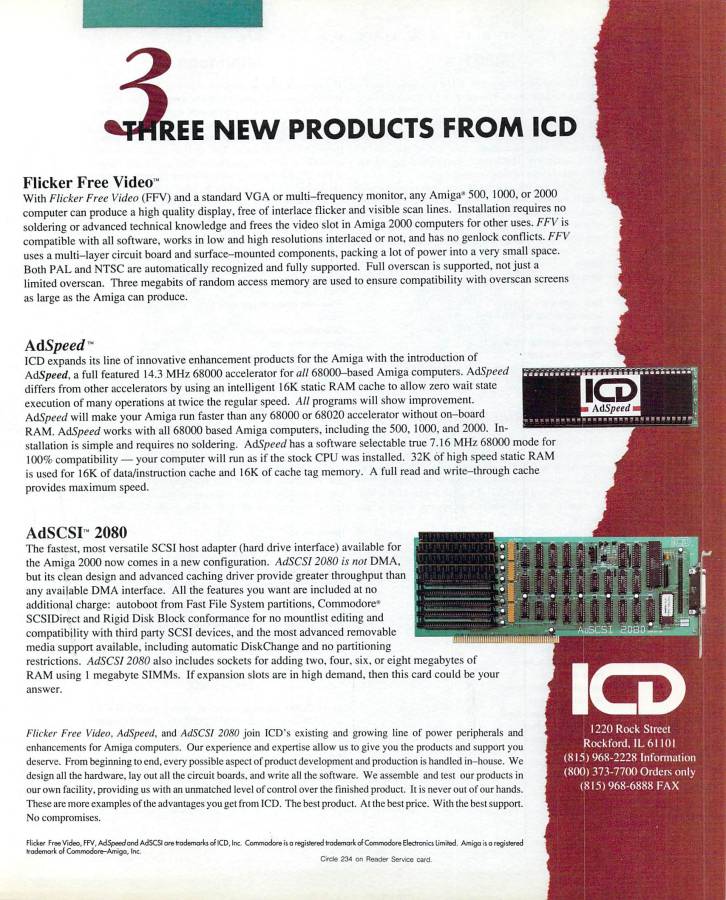 ICD AdSpeed - Vintage Ad (Datum: 1991-02, Herkunft: US)