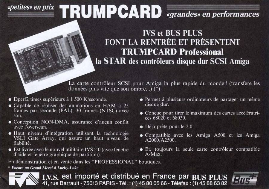 Interactive Video Systems Trumpcard Professional 2000 - Zeitgenössische Werbung - Datum: 1990-10, Herkunft: FR