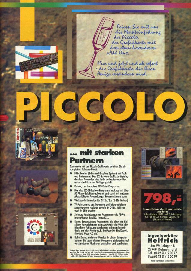 Ingenieurbüro Helfrich Piccolo - Zeitgenössische Werbung - Datum: 1993-10, Herkunft: DE