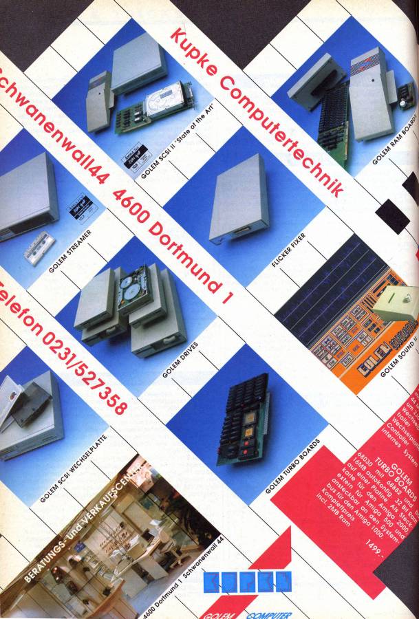 Kupke Golem RAM Box (A500) - Vintage Advert - Date: 1991-05, Origin: DE
