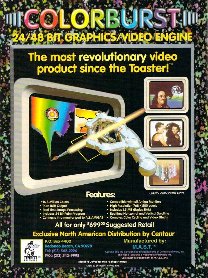 Memory and Storage Technology ColorBurst - Vintage Advert - Date: 1991-08, Origin: US