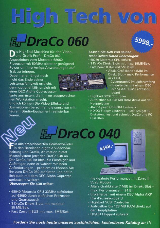 MacroSystem DraCo - Vintage Ad (Datum: 1995-12, Herkunft: DE)