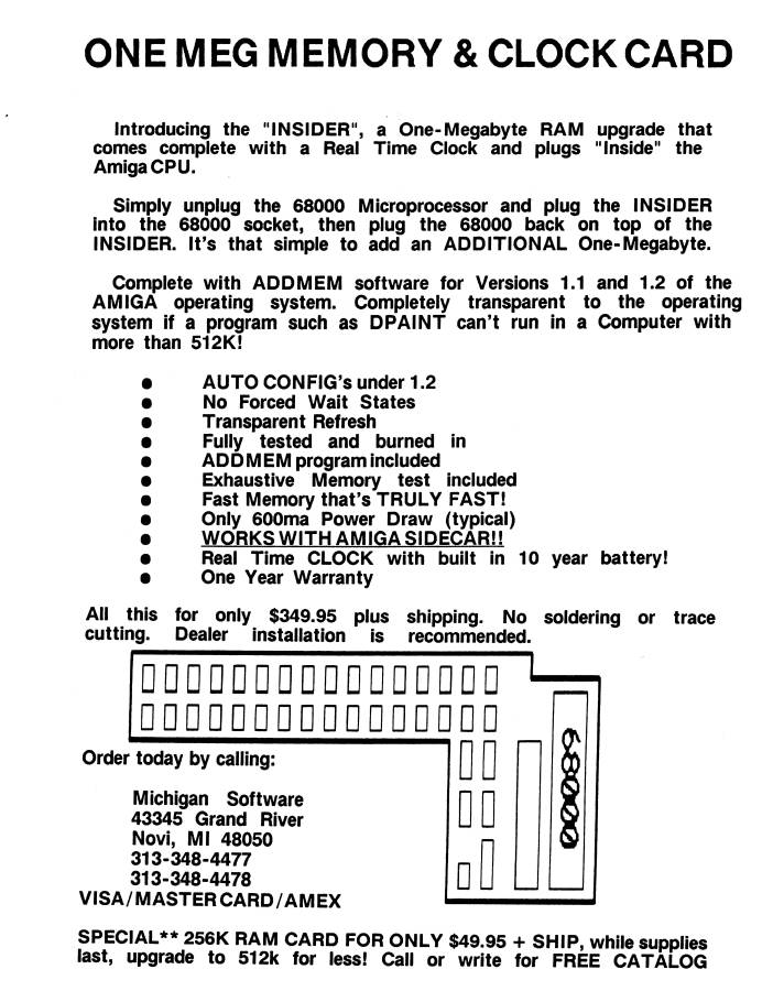 DKB Insider - Zeitgenössische Werbung - Datum: 1987-03, Herkunft: US