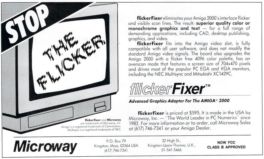 Microway AGA-2000 - Zeitgenössische Werbung - Datum: 1988-07, Herkunft: US