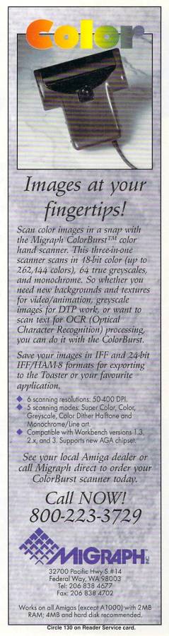 Migraph Colorburst Hand Scanner - Vintage Advert - Date: 1993-12, Origin: US