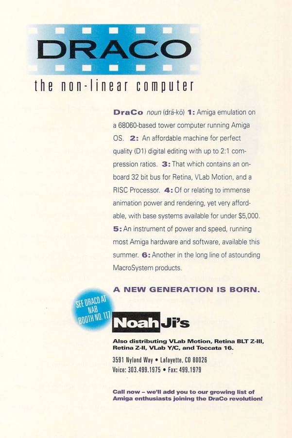 MacroSystem DraCo - Vintage Ad (Datum: 1995-04, Herkunft: US)