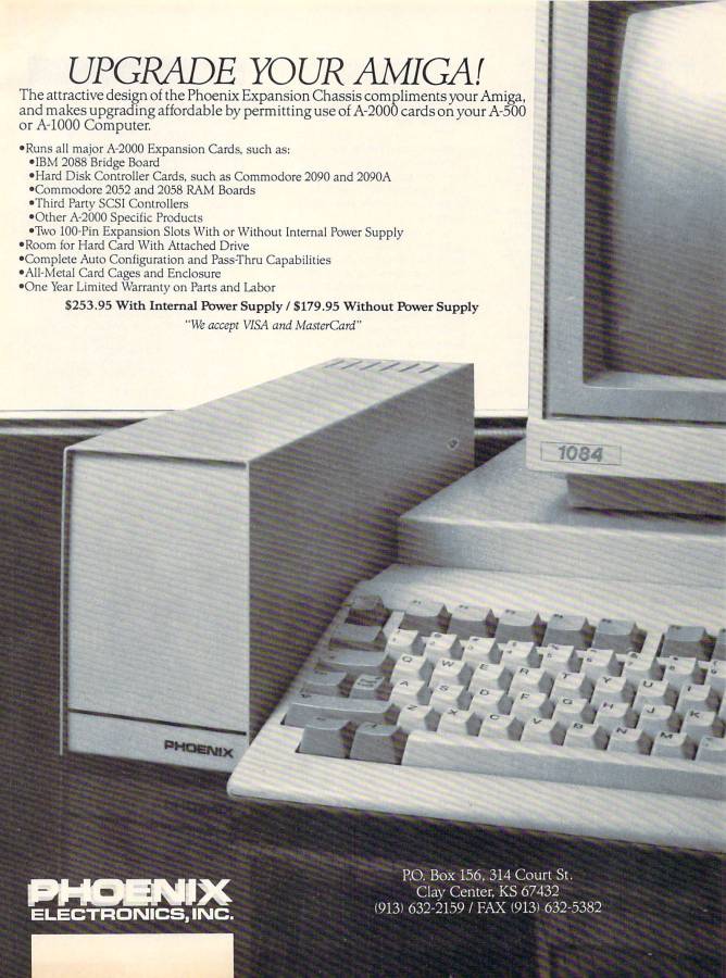 Phoenix Electronics Expansion Chassis - Vintage Ad (Datum: 1989-03, Herkunft: US)