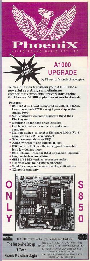 Phoenix Microtechnologies Phoenix Board - Vintage Advert - Date: 1992-03, Origin: US