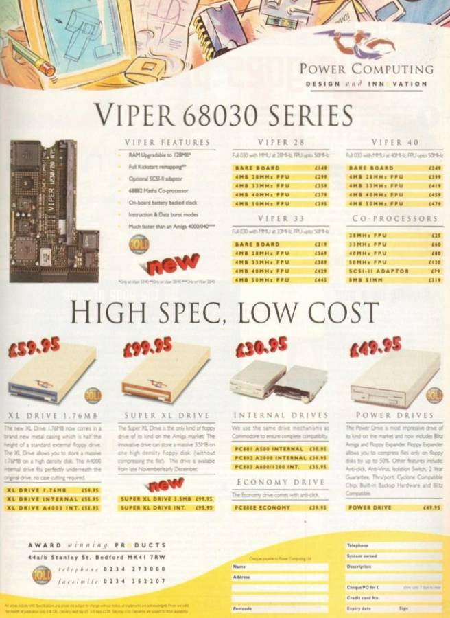 Power Computing Viper - Vintage Advert - Date: 1994-12, Origin: GB