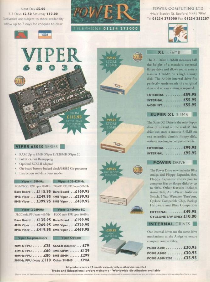 Power Computing Viper II - Vintage Advert - Date: 1995-03, Origin: GB