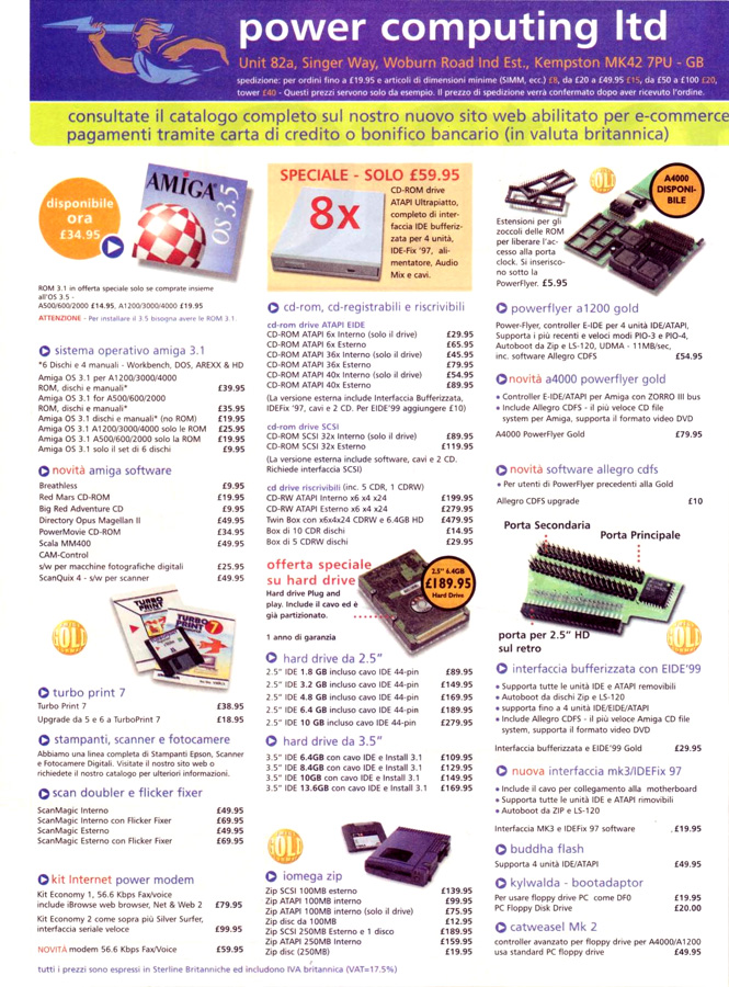 Power Computing PowerFlyer / PowerFlyer Junior - Vintage Advert - Date: 2000-01, Origin: IT