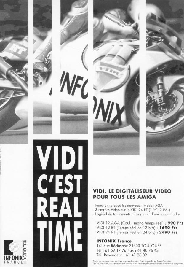 Rombo Productions Vidi Amiga 12 RT / 24 RT - Vintage Advert - Date: 1994-03, Origin: FR