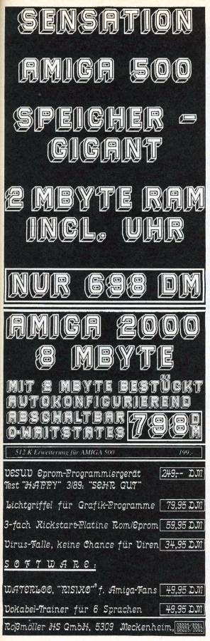 Roßmöller A8MB-2000 - Vintage Advert - Date: 1989-12, Origin: DE