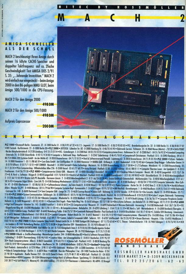 Roßmöller Mach 2 - Zeitgenössische Werbung - Datum: 1991-03, Herkunft: DE