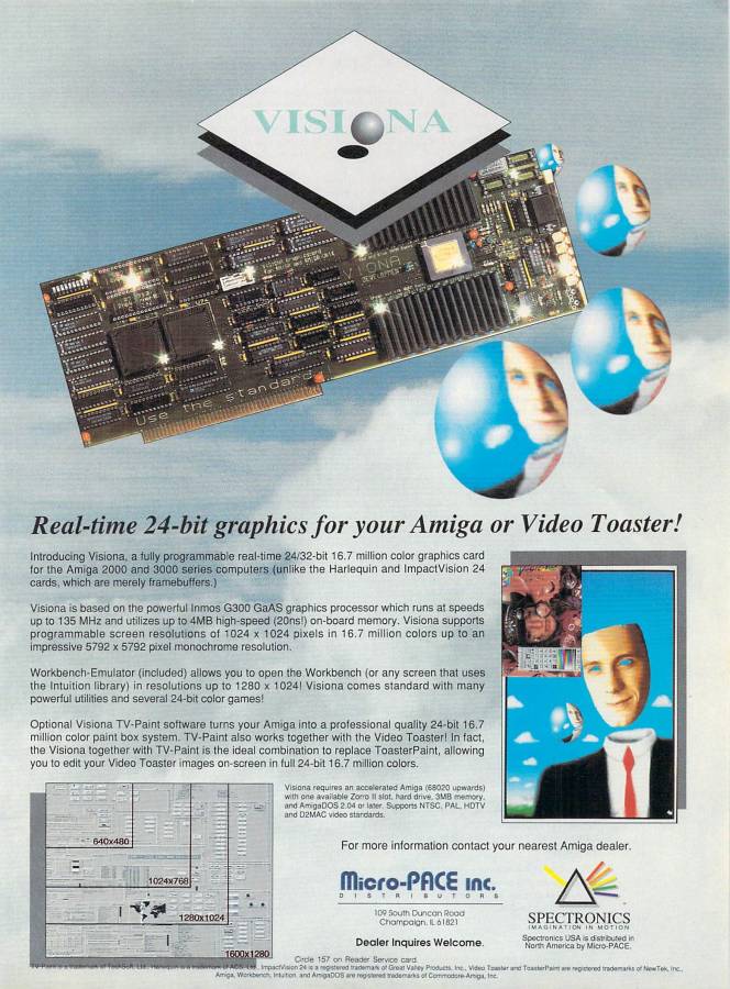 X-Pert Computer Services / Viona Development Visiona - Vintage Ad (Datum: 1992-11, Herkunft: US)