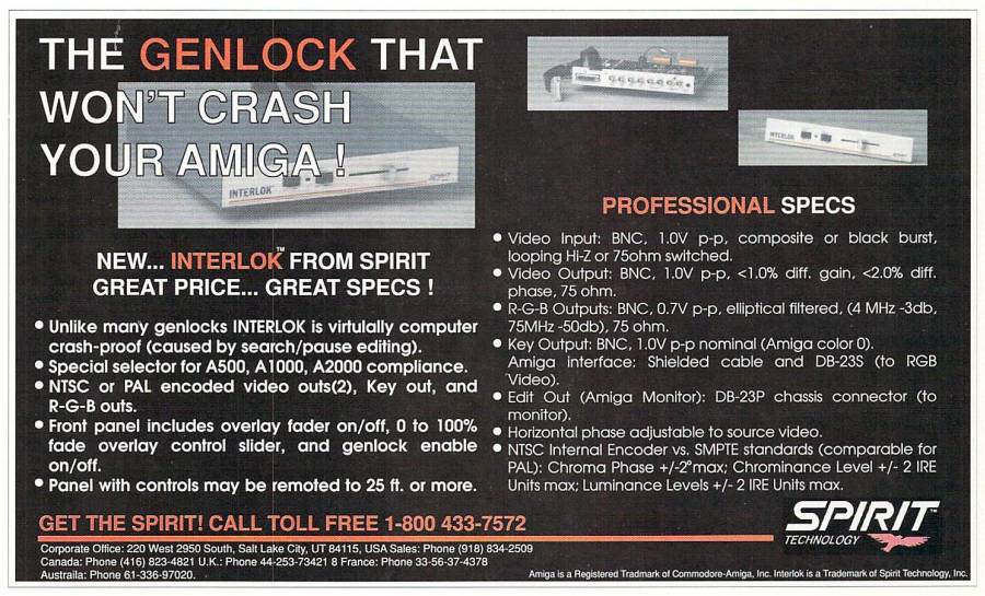 Spirit Technology Interlok - Vintage Ad (Datum: 1990-06, Herkunft: US)