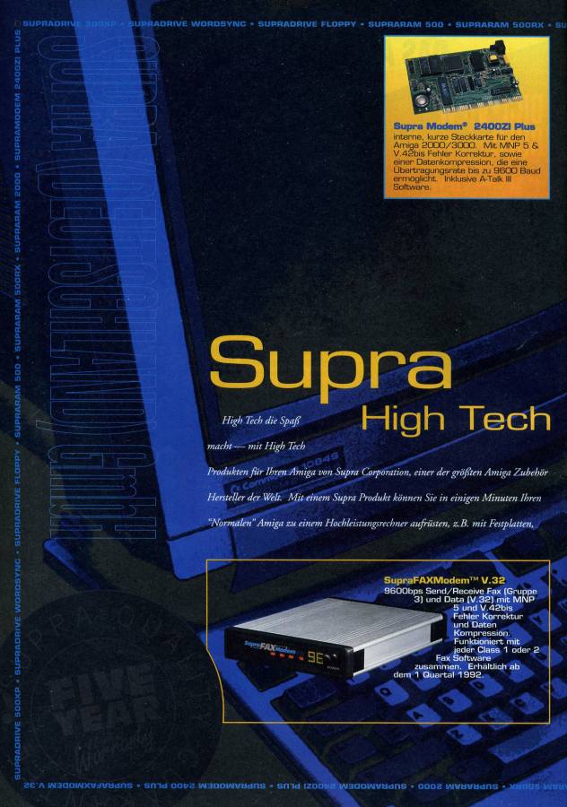 Supra SupraRAM 2000 - Vintage Advert - Date: 1991-11, Origin: DE