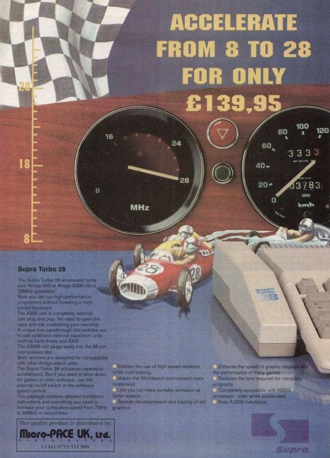 Supra Turbo 28 - Zeitgenössische Werbung - Datum: 1993-11, Herkunft: GB