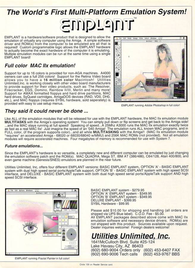 Utilities Unlimited Emplant - Vintage Ad (Datum: 1993-10, Herkunft: US)