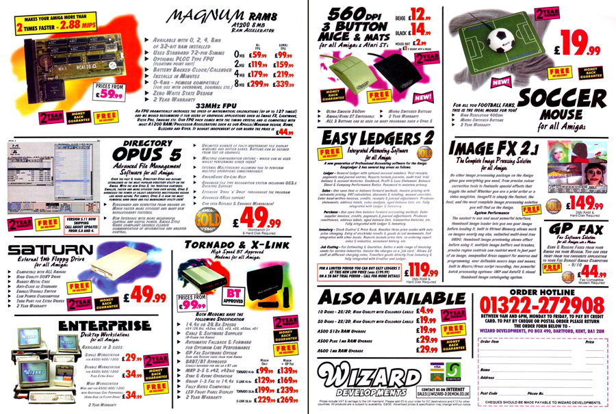 Wizard Developments Magnum RAM8 - Zeitgen&ouml;ssische Werbung - Datum: 1995-11, Herkunft: GB