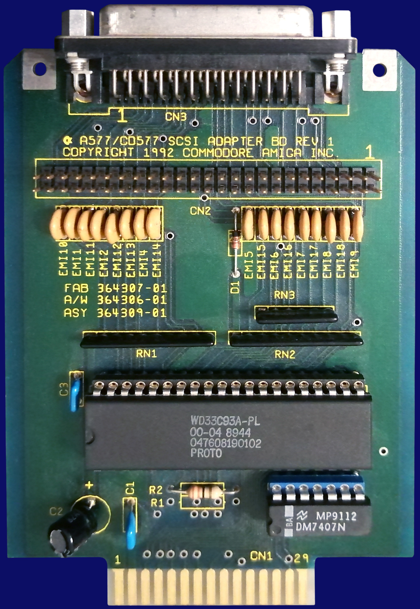 Commodore A577 / CD577 SCSI Adapter - Vorderseite