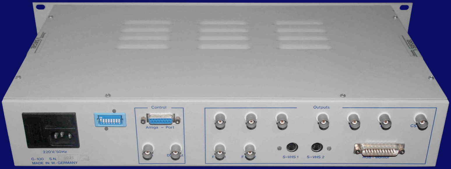 Videocomp G-100 - G-100 I, R&uuml;ckseite