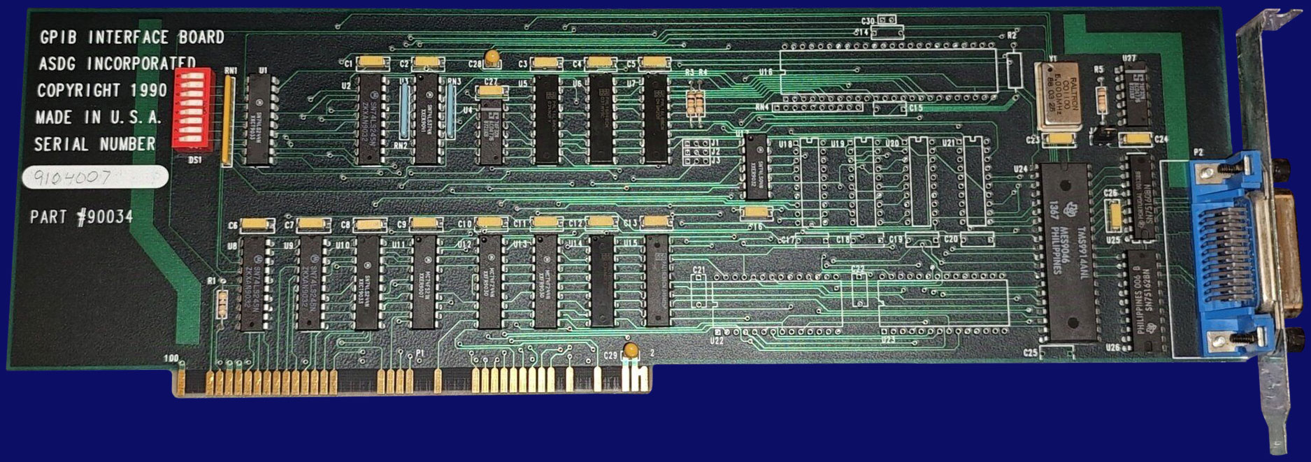 ASDG GPIB Interface Board - front side