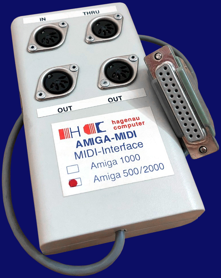 Hagenau Computer Amiga-MIDI - Vorderseite