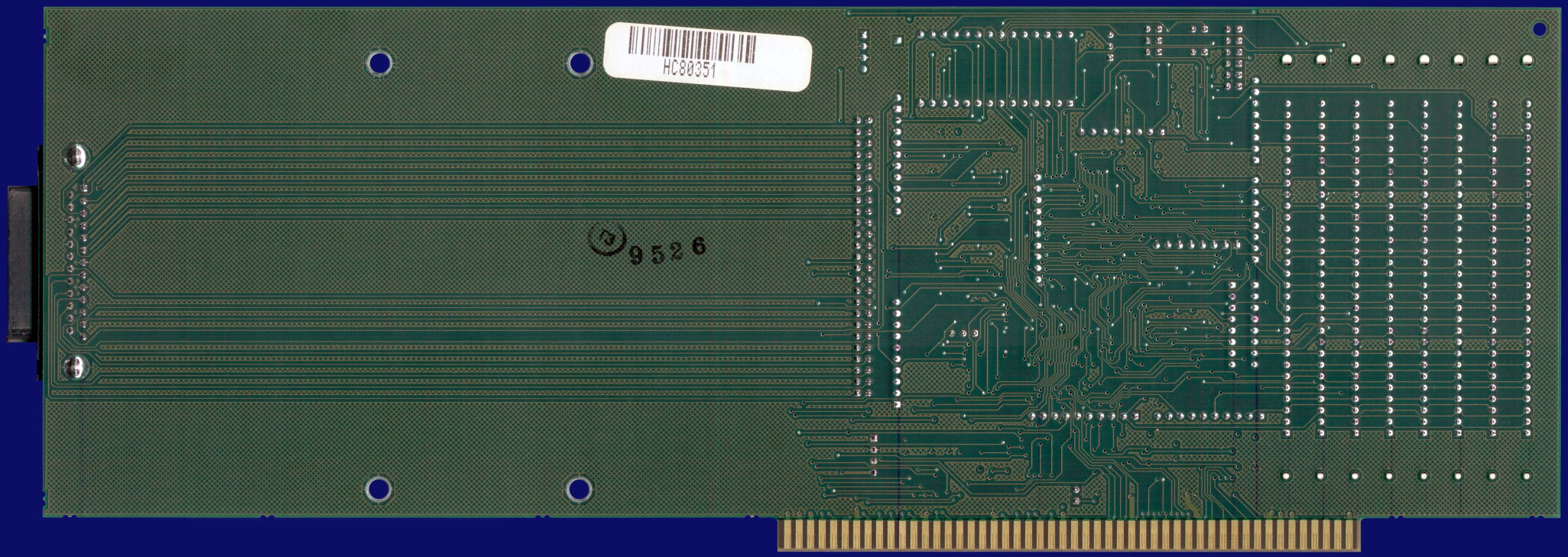 Great Valley Products Impact A2000-HC+8 Series II - Rev. II mit RAM und Guru-ROM, Rückseite