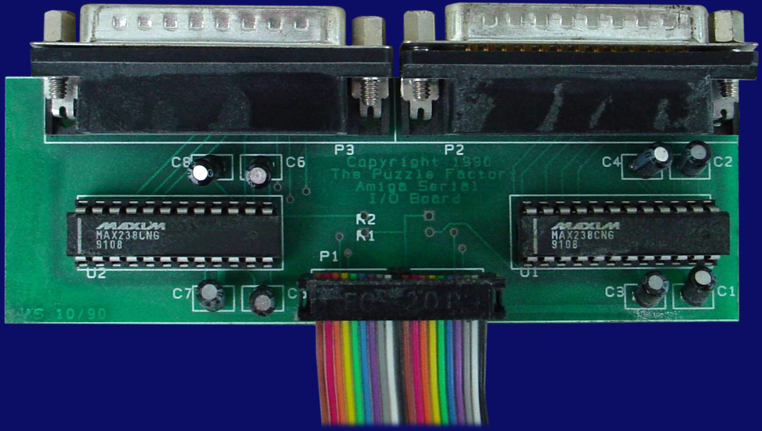 The Puzzle Factory I/O Expansion - Serial board, front side