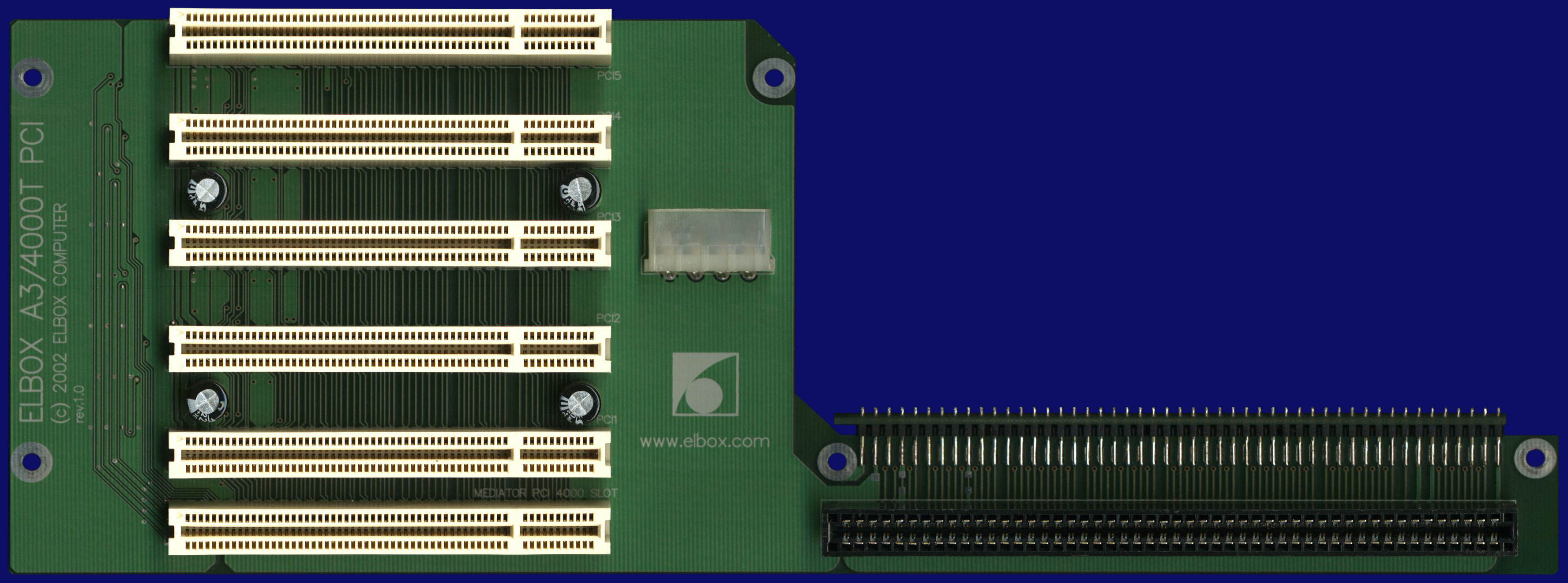 Elbox Mediator PCI 3/4000T - front side