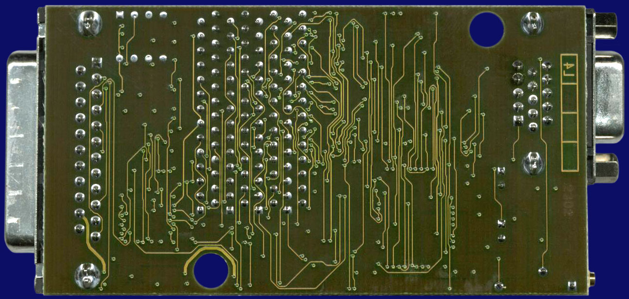 ACT Elektronik MV1200 (ToastScan / AmiScan / EZ-VGA) - Board, back side
