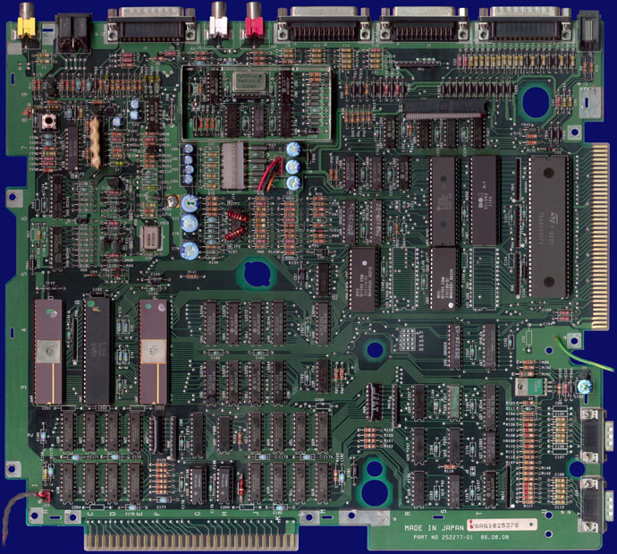 Commodore Amiga 1000 - PAL motherboard, front side