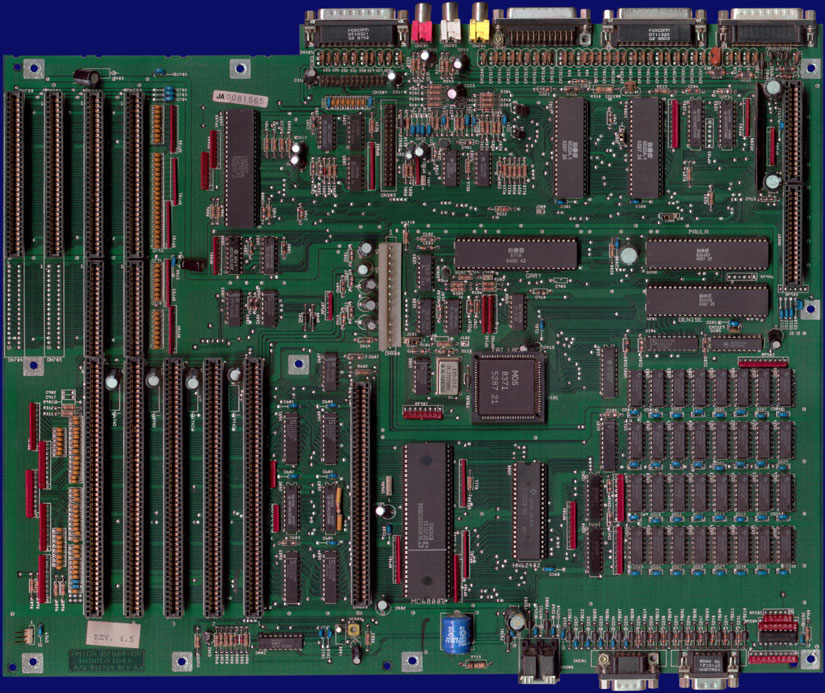 Commodore Amiga 2000 - Rev 4.5 motherboard, front side