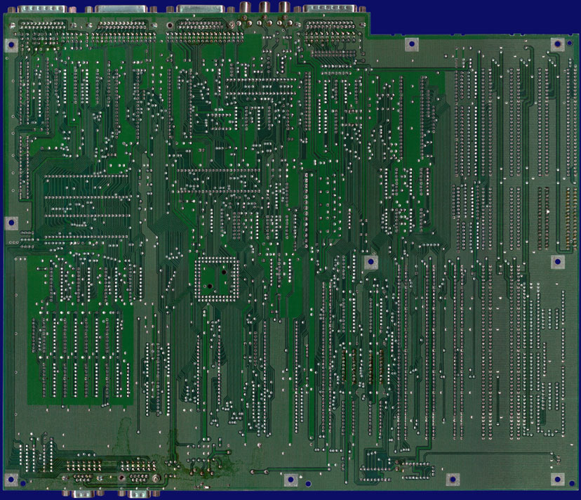 Commodore Amiga 2000 - Rev 6.2 motherboard, back side