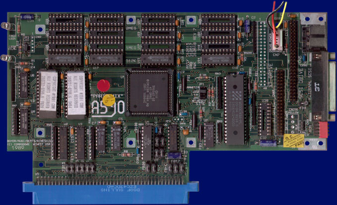 Commodore A590 - PCB, front side